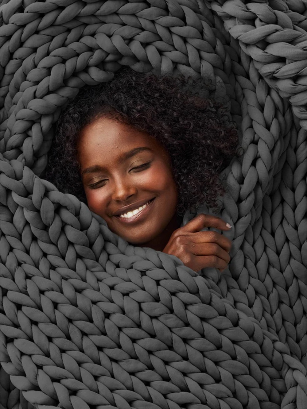 NWT Bearaby Cotton Weighted Blanket in Asteroid Grey 25lb